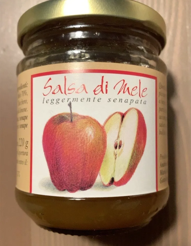 Salsa di mele leggermente senapata