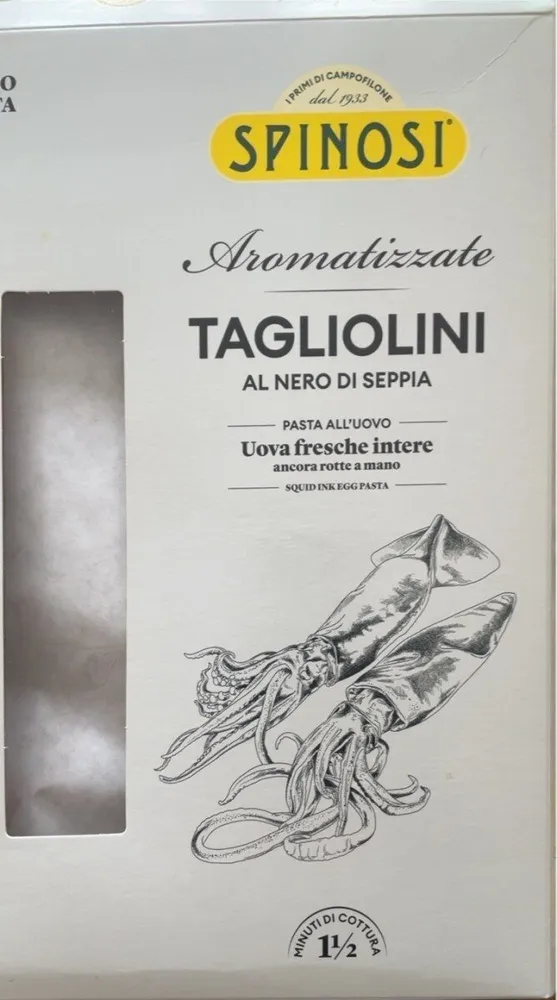 Tagliolini al nero di seppia