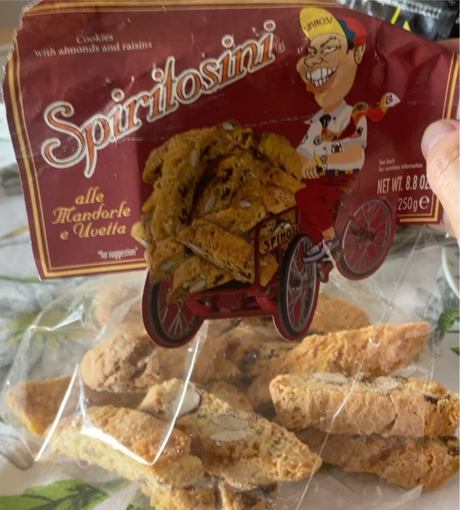 Spiritosini mandorle e uvetta