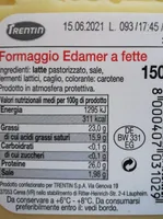 Formaggio edamer a fette