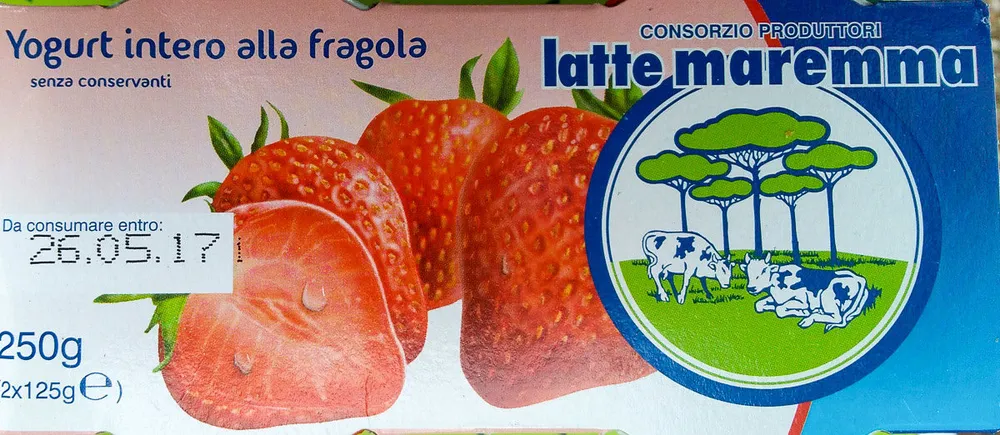 Yogurt intero alla fragola