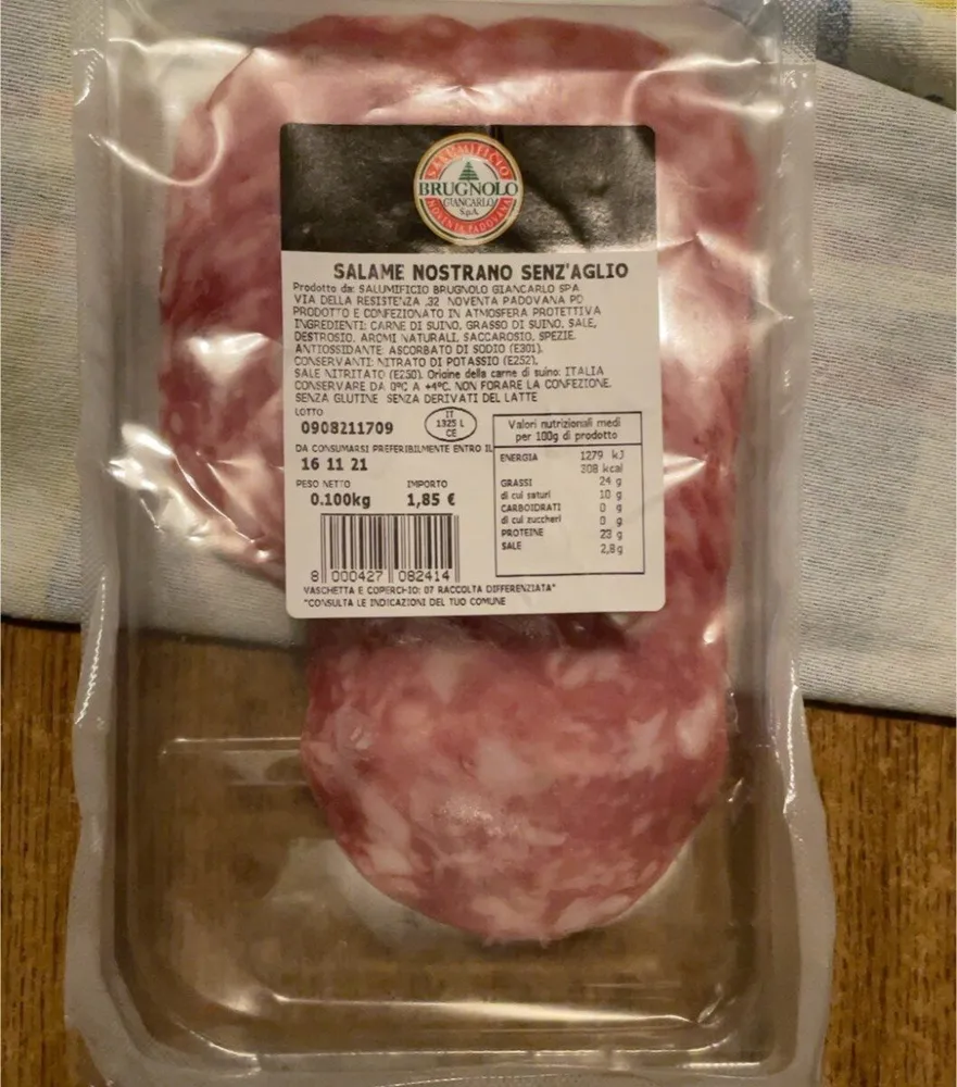 Salame Nostrano Senz’Aglio
