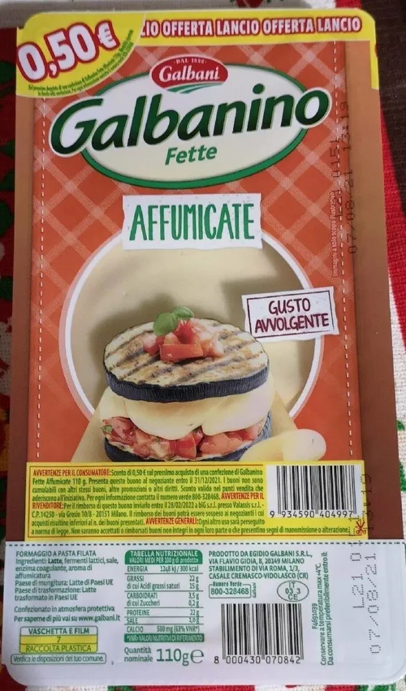 Galbanino fette affumicate