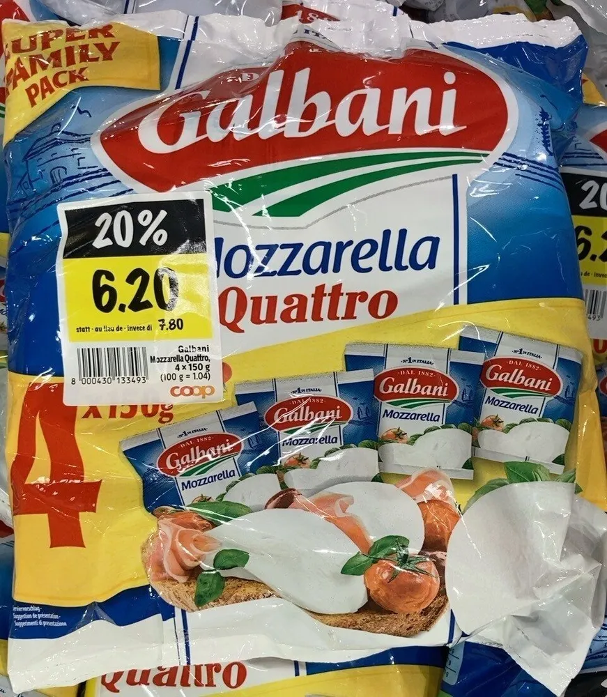 Mozzarella quattro