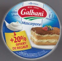 Mascarpone Galbani 250g + 20% gratuit= 300g
