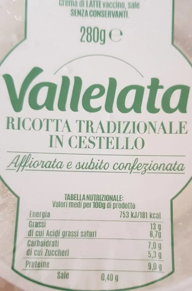 Ricotta tradizionale in cestello