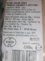 Galvani cascina bianca. Formaggio stagionato a pasta dura