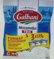 Mozzarella tris 3 x 125g