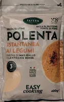 Polenta istantanea ai legumi con lenticchie rosse