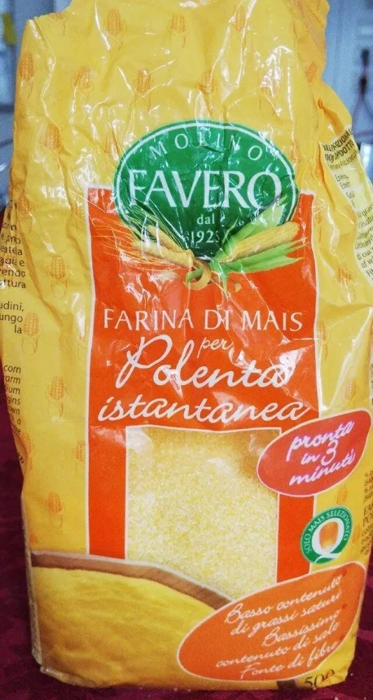 Instant-polenta, Farine de maïs