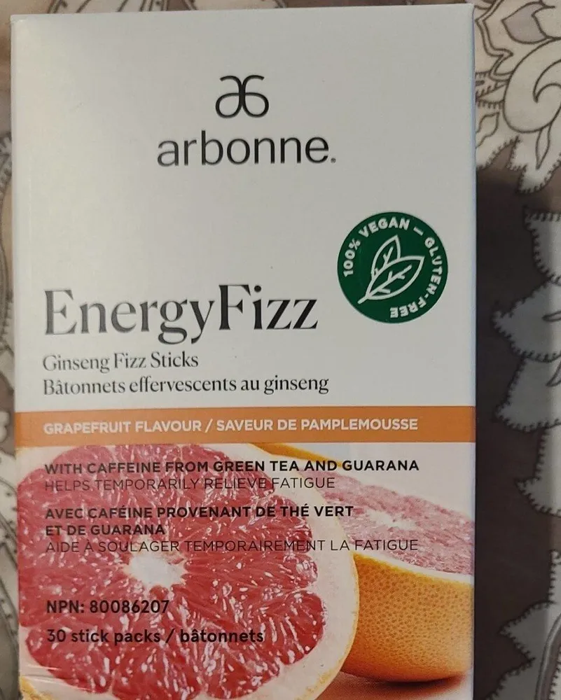 Energy Fizz grapefruit