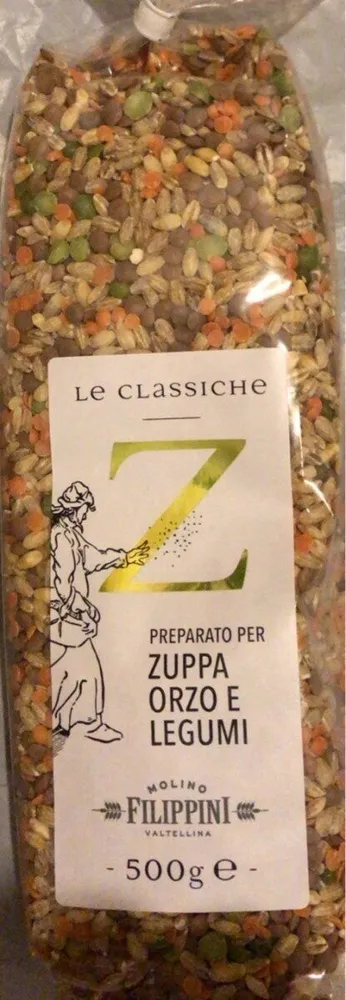 Zuppa orzo e legumi