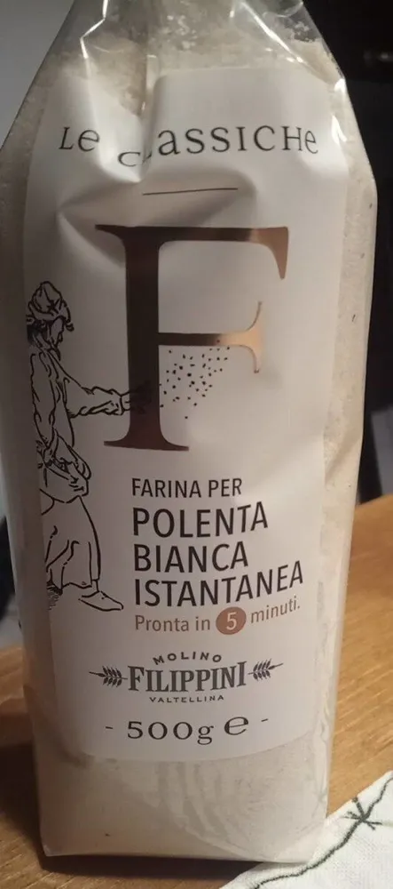 Farina bianca istantanea per polenta