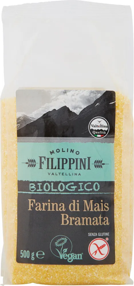 Biologico farina di mais bramata