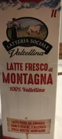 Latte fresco di montagna