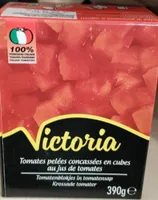 Tomates pelées concassées en cubes au jus de tomates