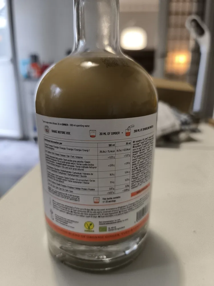 organic ginger concentrate