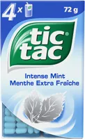 Bonbons tic tac goût menthe extra fraiche x4 packs