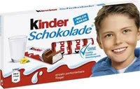 Kinder Schokolade rico en leche