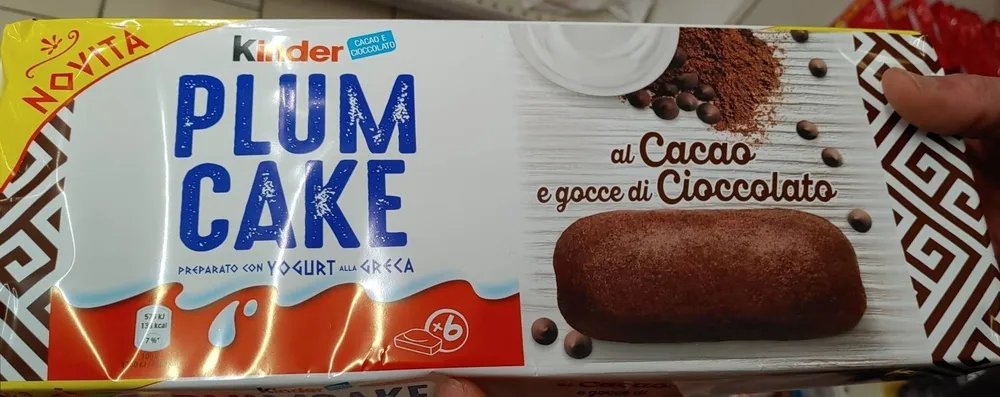 Plum cake al cacao e gocce di cioccolato