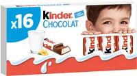 Tablette Kinder Chocolat Chocolat au Lait x16 -200g