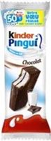 pingui cacao (gouter frais genoise fourree lait et cacao enrobee de chocolat fin )