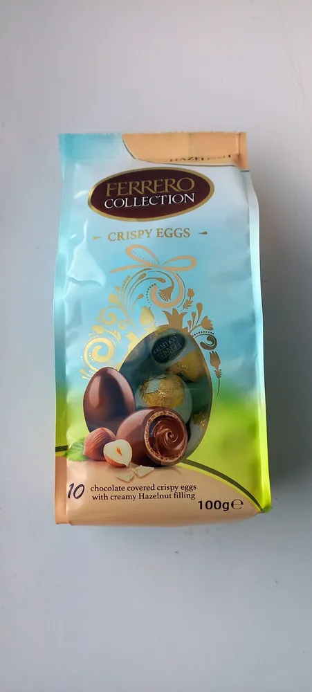 Hazelnut crispy eggs
