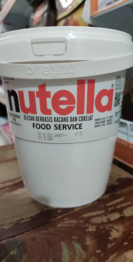 NUTELLA HAZELNUT SPREAD PAIL