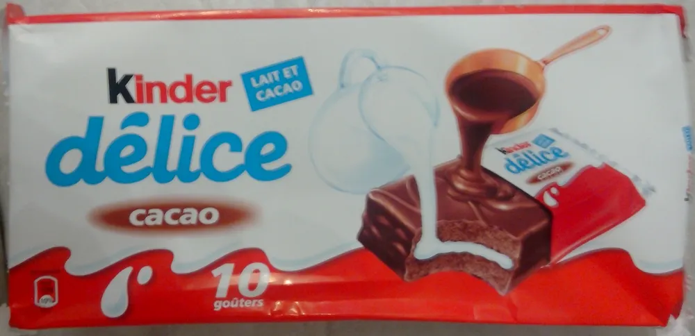 Délice - Petit gâteau enrobé au cacao et fourré au lait
