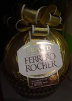Grand ferrero rocher moulage chocolat au lait avec eclats de noisettes 125 gr