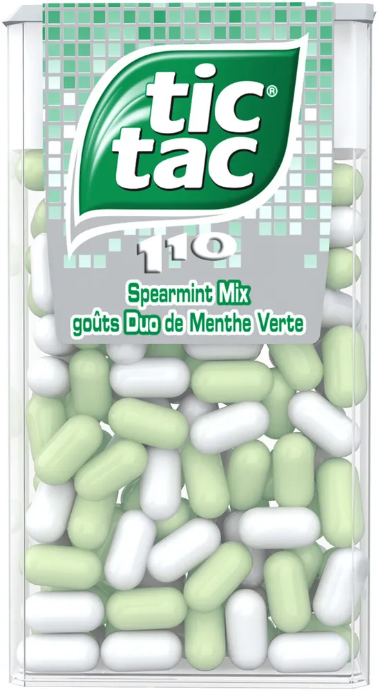 Tic Tac menthe verte x110 pastilles - 54g