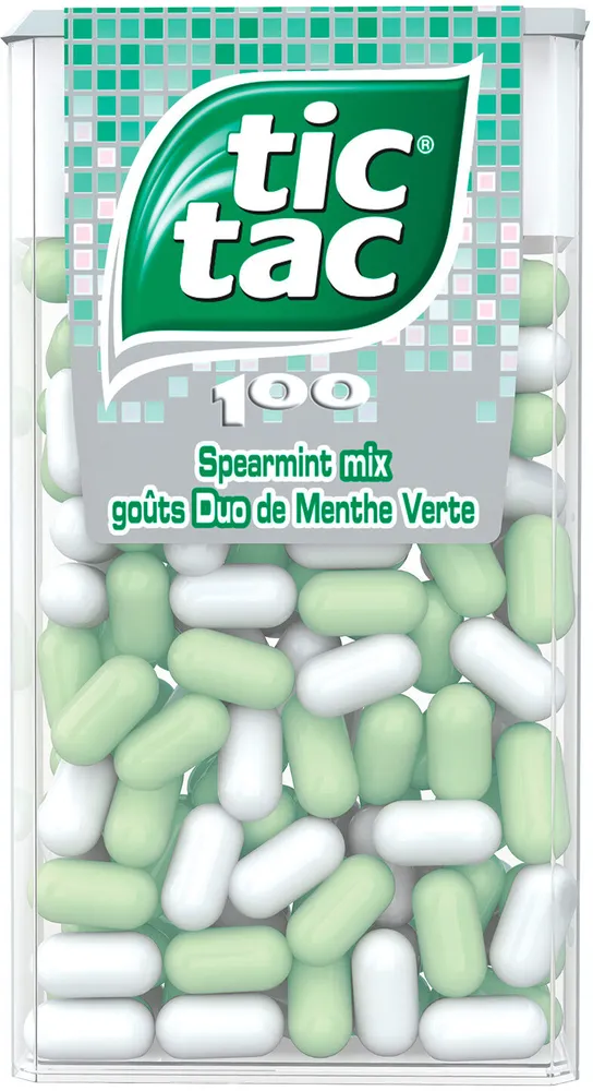 Tic Tac menthe verte x100 pastilles - 49g