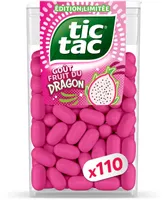 Bonbons Tic Tac x110 pastilles goût fruit du dragon - 54g