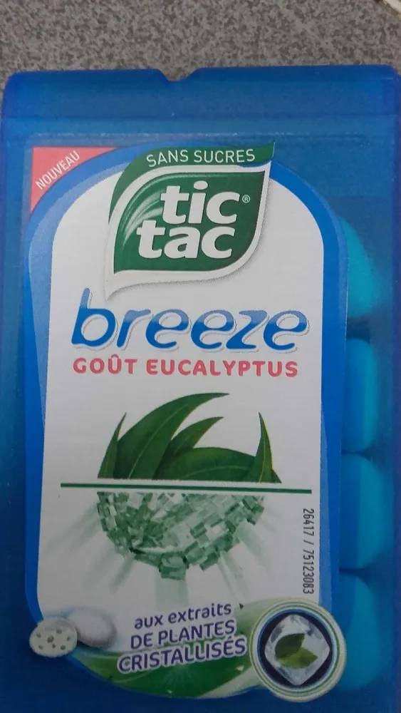 Tic tac breeze goût eucalyptus