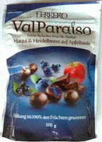 Feine Schoko-Frucht-Perlen Maqui & Heidelbeere auf Apfelbasis
