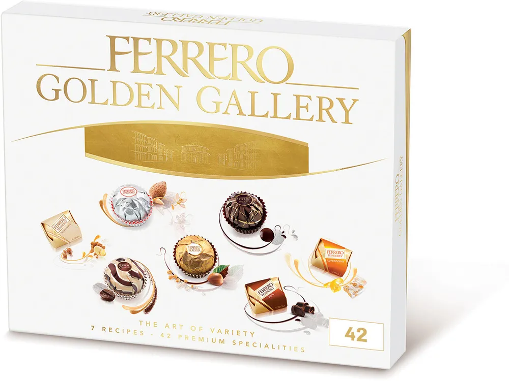 Ferrero golden gallery assortiment de chocolats boite de 42 bouchees