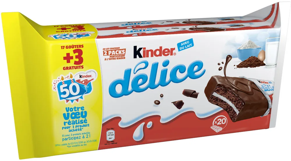 Kinder Delice Cacao +3 Grat N Poids