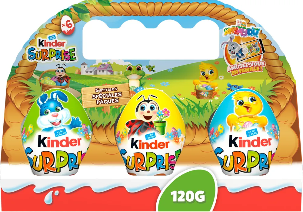 Kinder Surprise x6 oeufs - 120g