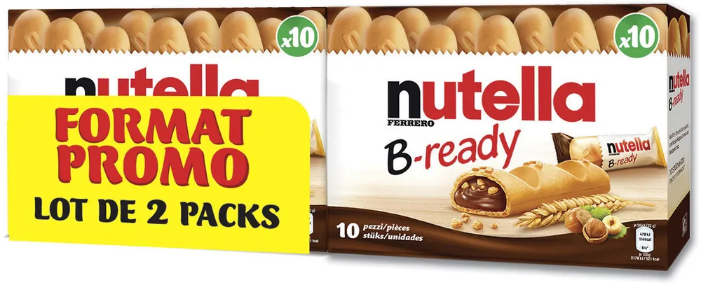 NUTELLA B-READY biscuits 440g paquet de 20 pièces