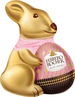 Pâques ferrero rocher moulage lapin chocolat au lait avec eclats de noisettes