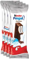 Kinder pingui cacao t4 pack de 4 etuis kinder pingui cacao gouter frais genoise fourree lait et cacao enrobee de chocolat fin t4 pack de 4 etuis