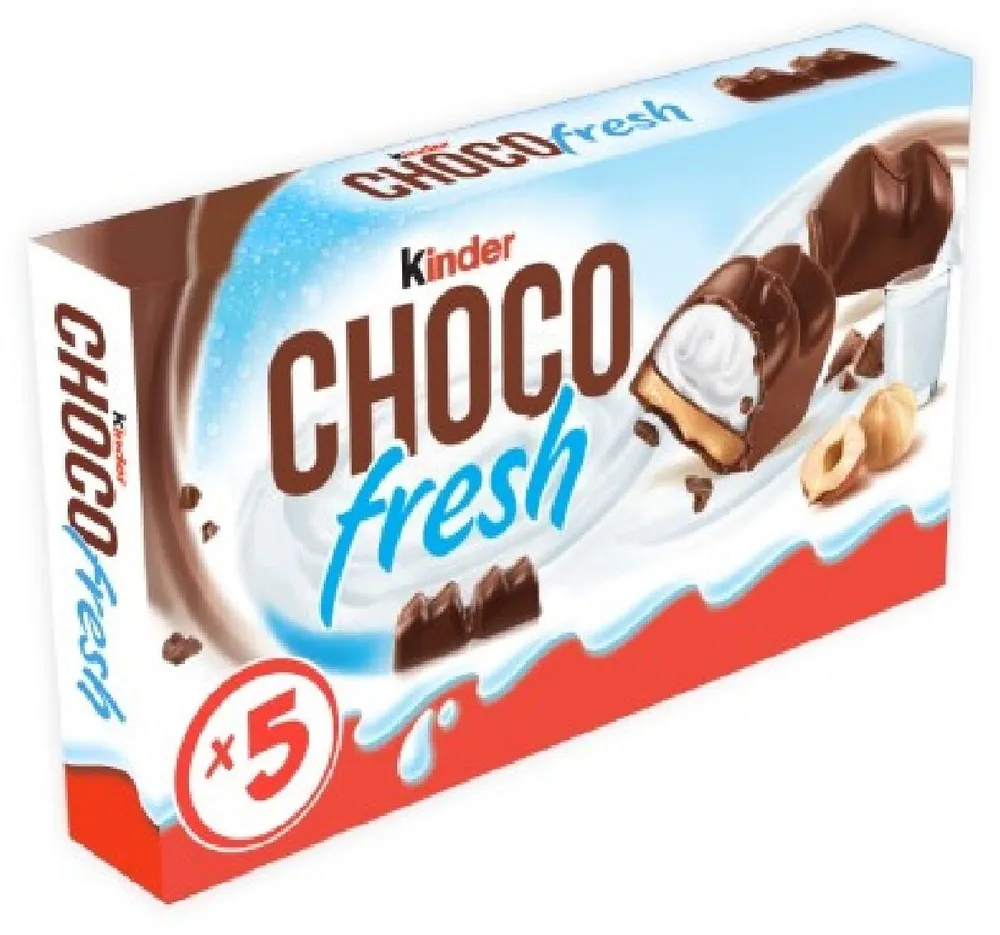 Chocolat Kinder Chocofresh fourré lait noisette x5
