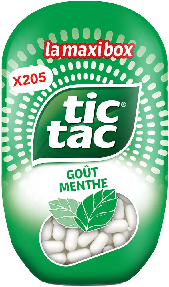 Bonbons Tic Tac x205 pastilles MENTHE - 99,8g