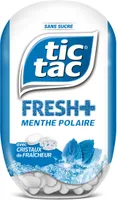 Bonbons tic tac fresh+ goût menthe polaire sans sucres