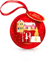 Mon cheri cerise bonbons de chocolat noir fourres cerise et liqueur boule noel boule de 4 bouchees