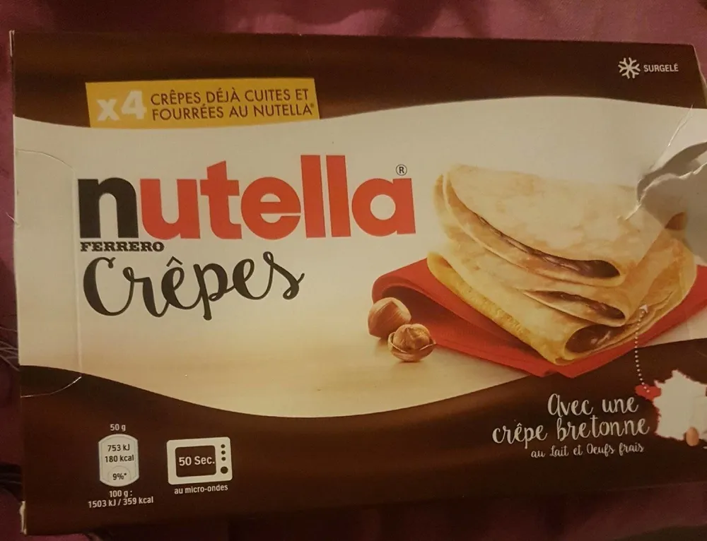 Nutella Ferrero Crêpes