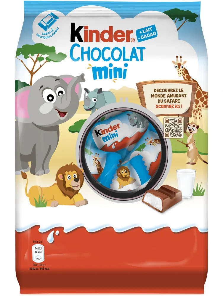 Kinder Mini Chocolat au lait avec fourrage au lait - 240g