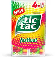 Bonbons tic tac edition limitee 4 goûts x4 packs 64g