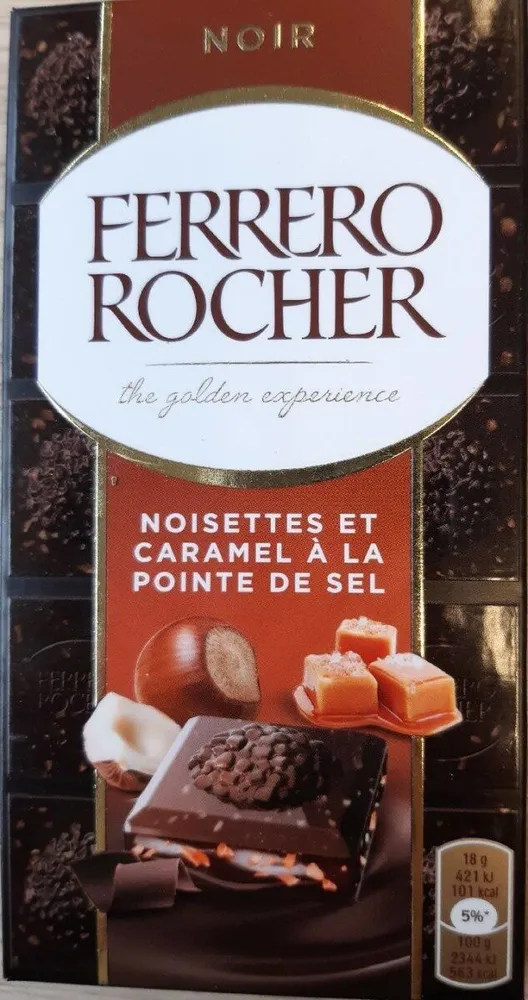 Noir noisette et caramel a la pointe de sel