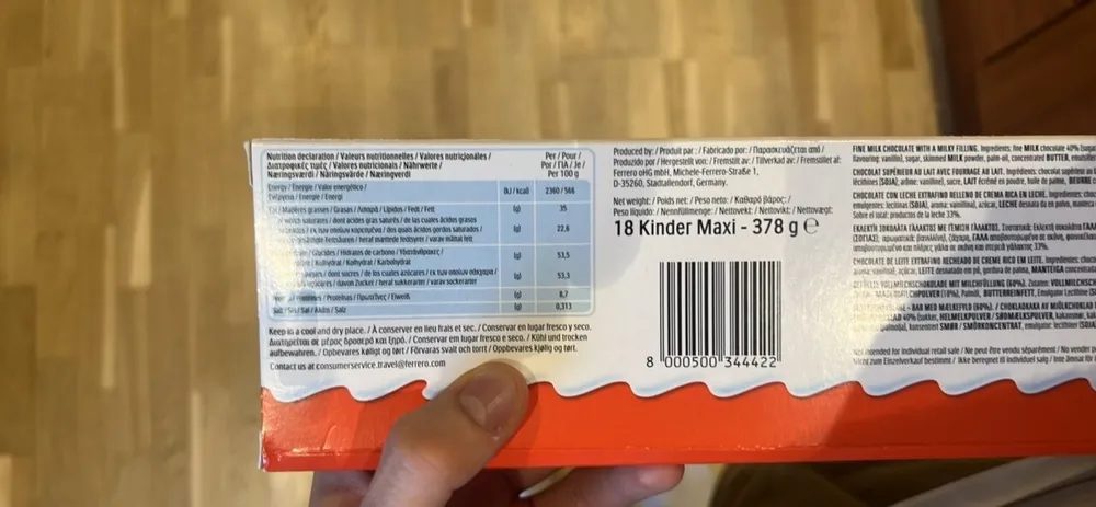 Kinder Chocolate Maxi